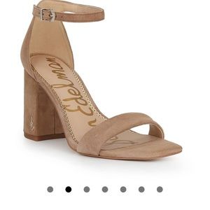 Sam Edelman Daniella Block Heel—Color: Oatmeal Suede Size: 8.5